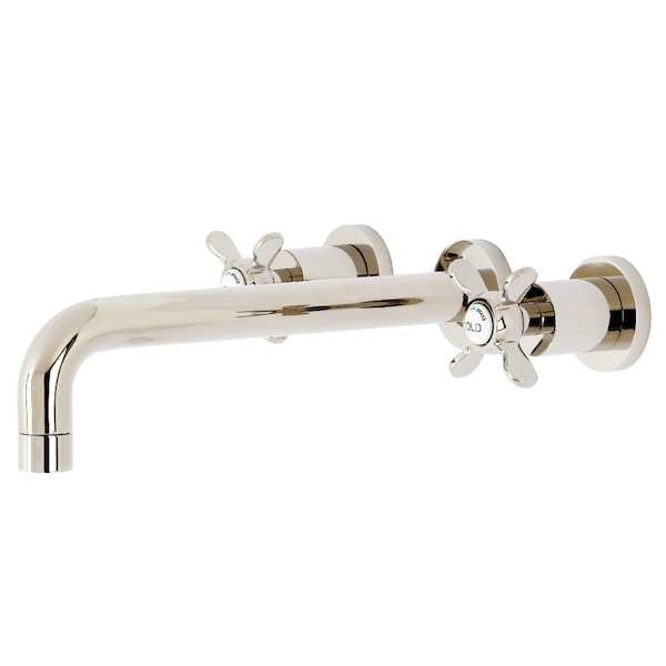 Roman Tub Faucet, Polished Nickel, Wall Mount
